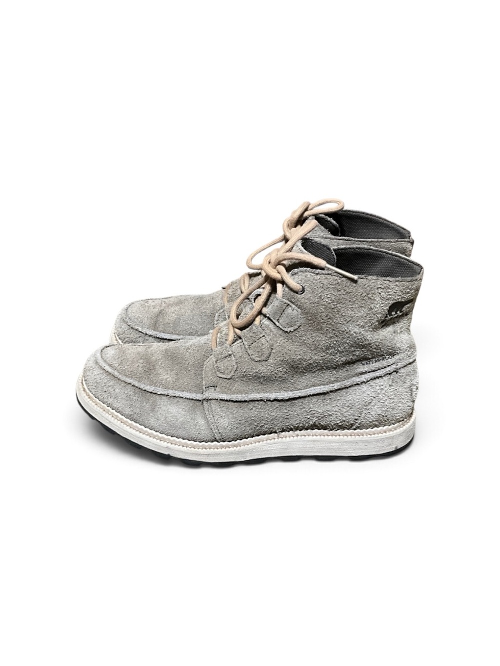 Sorel Men's Light Gray Suede Chukka Boots,size10 genuine 100% Leather.